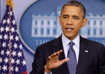 President Obama Speaks On The Economy In The White House Briefing Room
