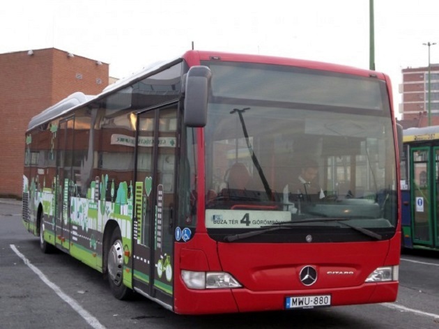 Városi busz Miskolcon PTV fotó: Vona Ildikó